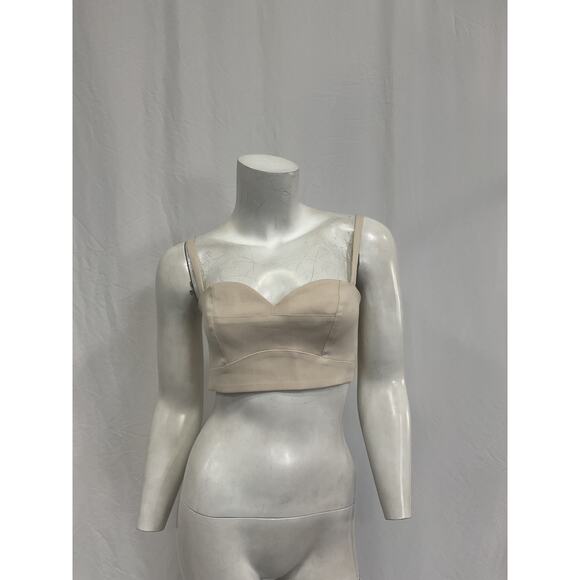 Lpa 'Liviana' Beige Poly Top Size S - Picture 2 of 5